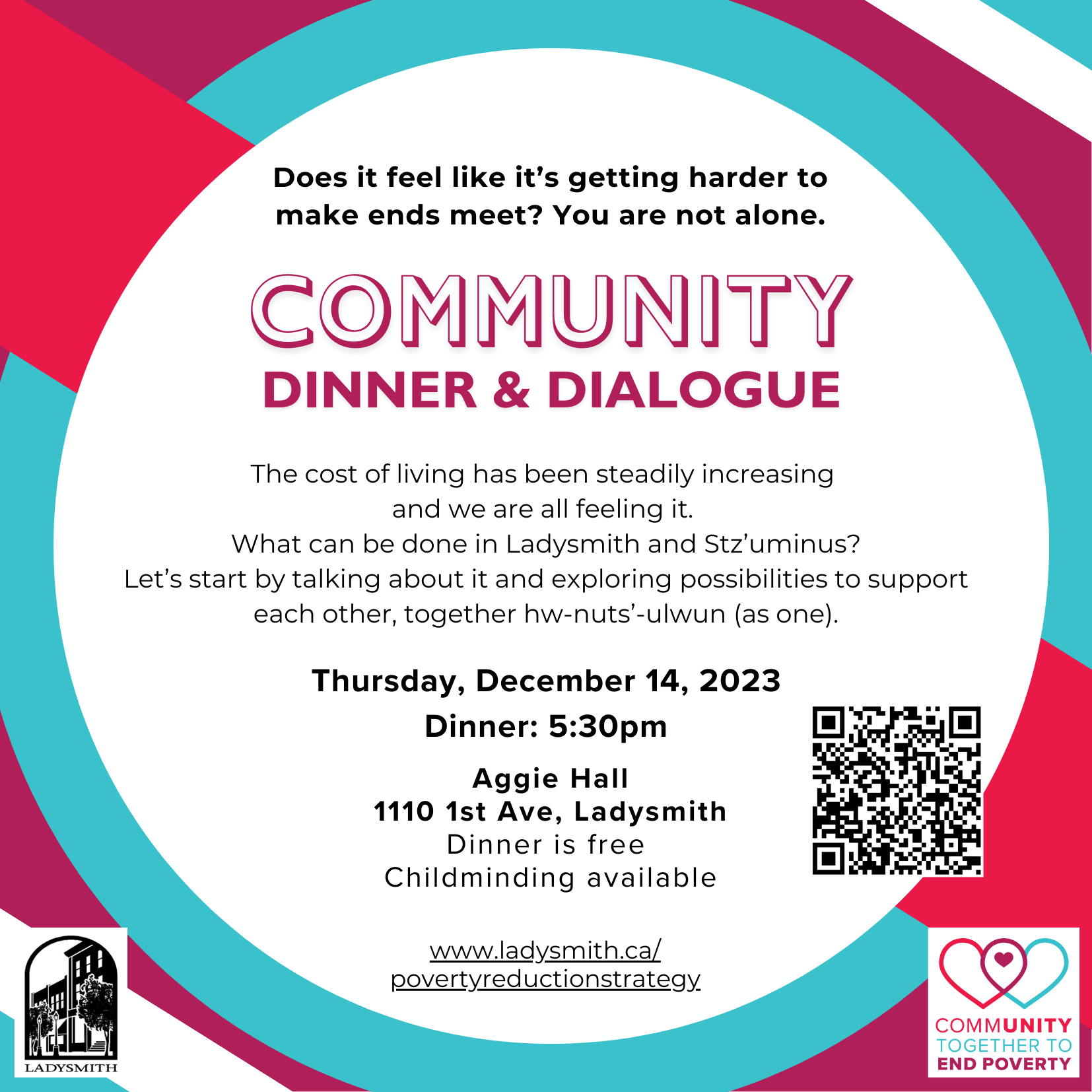 Community Dinner &amp; Dialogue Dec 14 2023