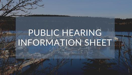 Public Hearing Information Sheet