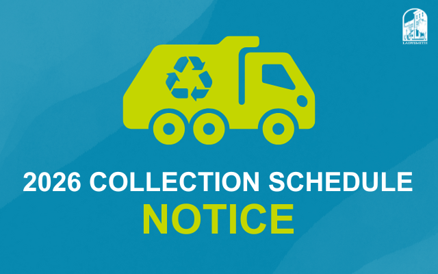 2026 Collection Schedule Notice