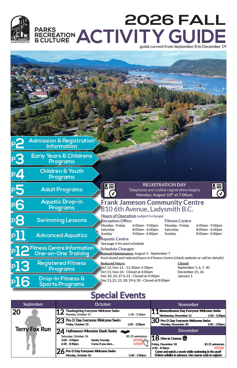 2026 FALL ACTIVITY GUIDE