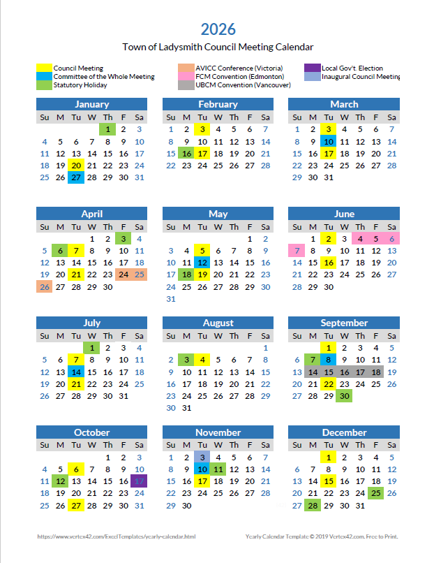 2026 meeting schedule
