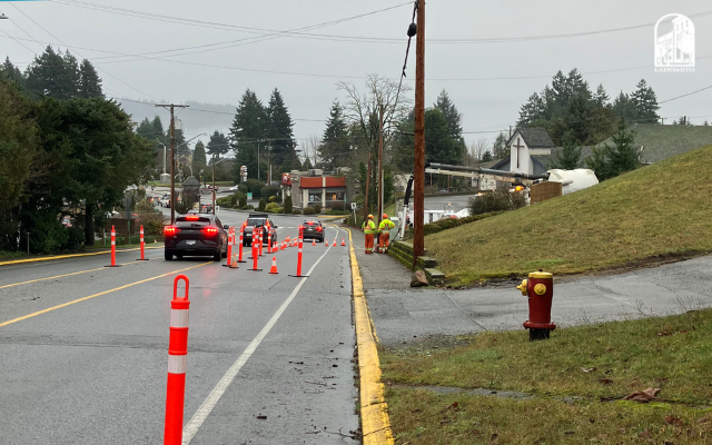 Davis Road Water Main Break