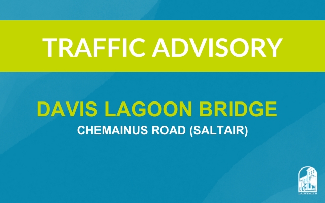 Traffic Advisory (Davis Lagoon Bridge) Web Graphic
