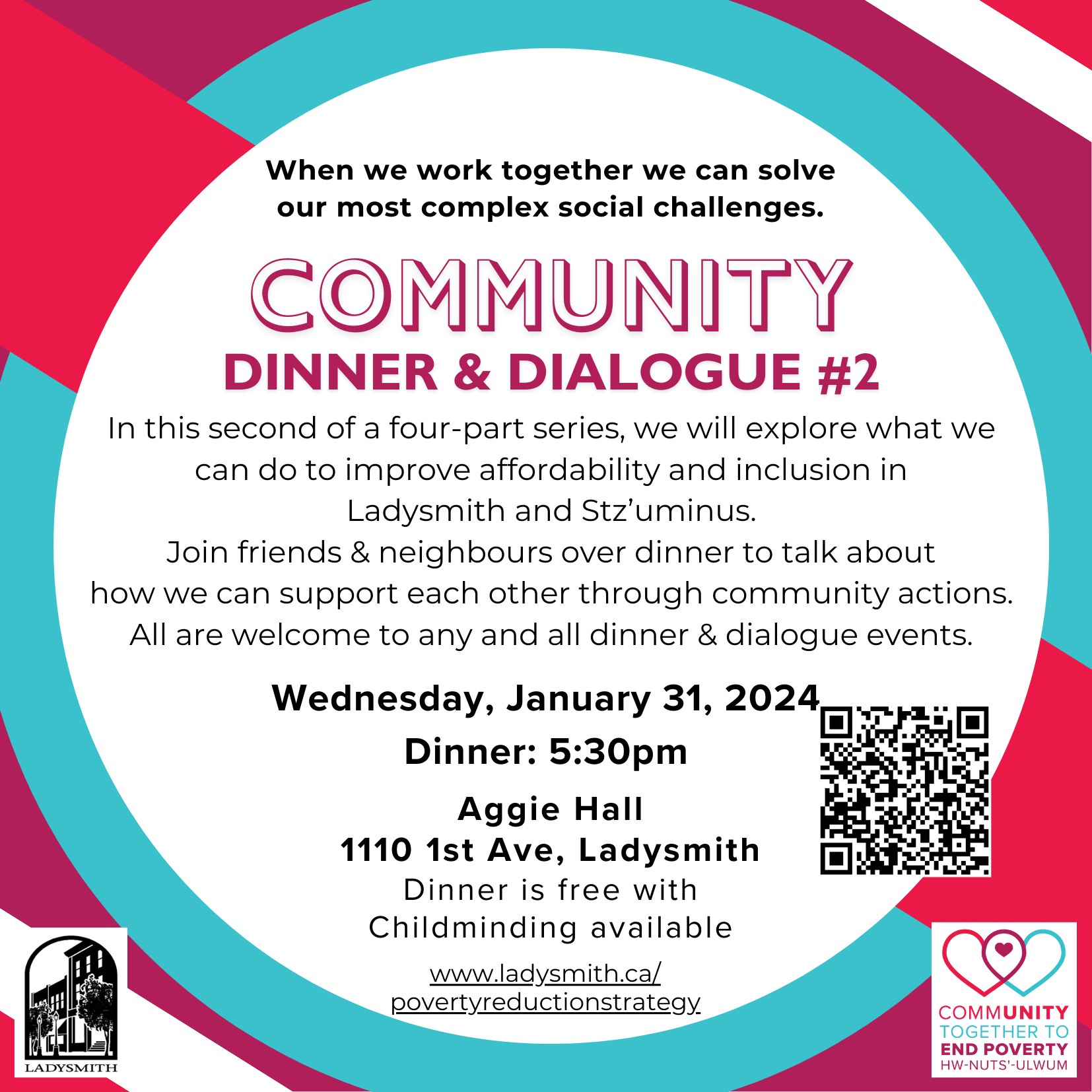Community Dinner & Dialogue Jan 31 2024