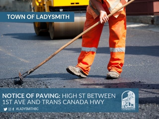 Paving - High St and 1st