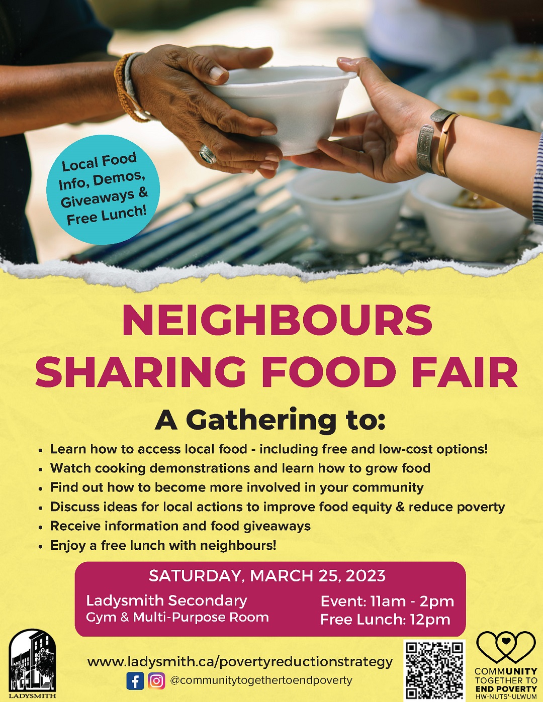 2023.03.25 Neighbours Sharing Food Poster