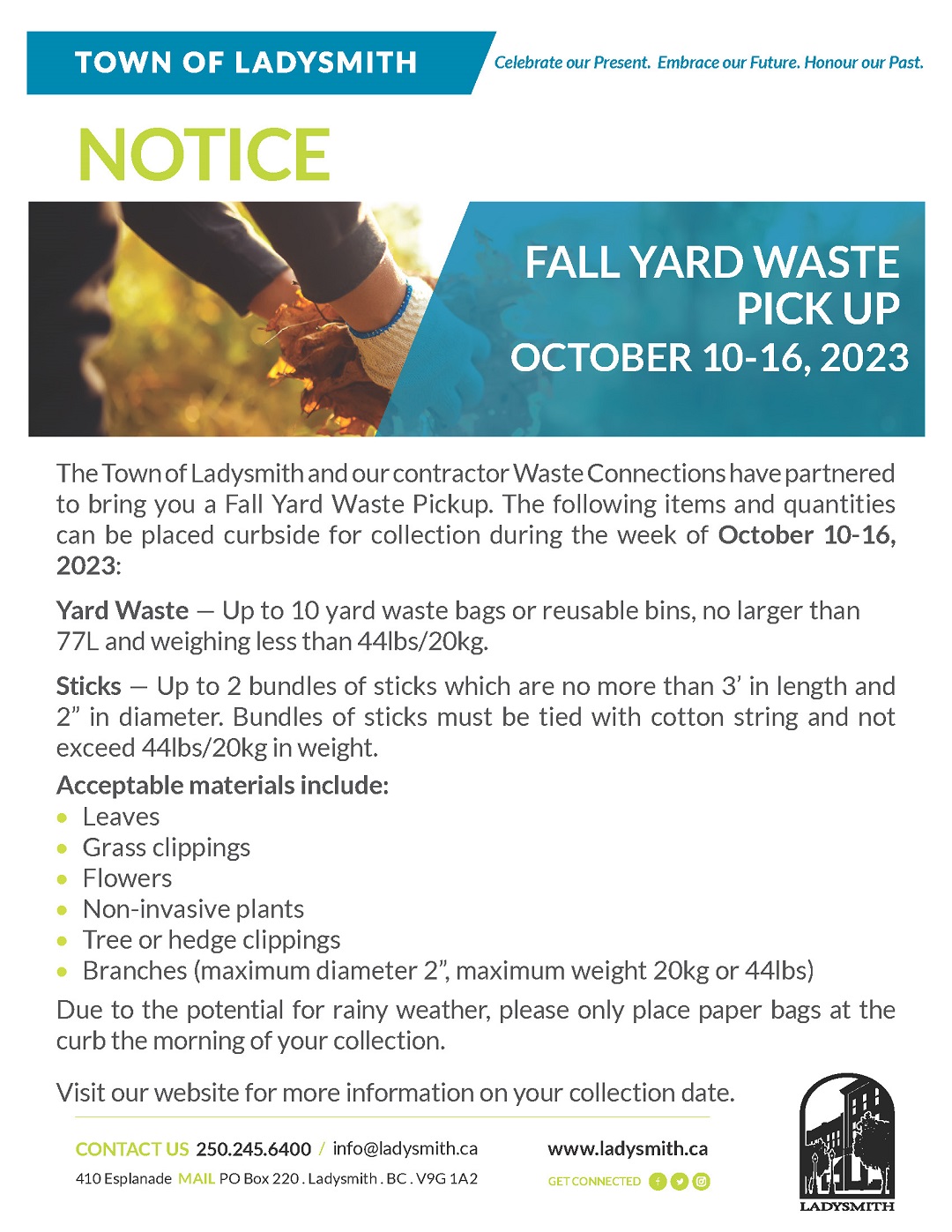 2023.10 Fall Yard Waste Pickup