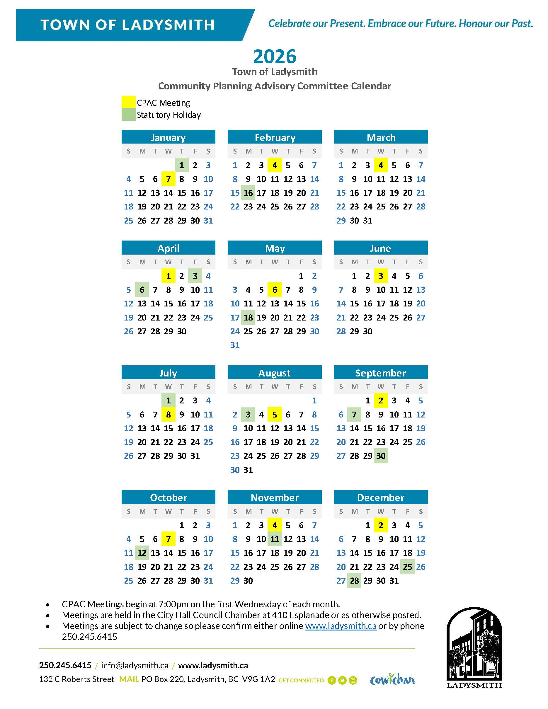 2026 CPAC Meeting Schedule
